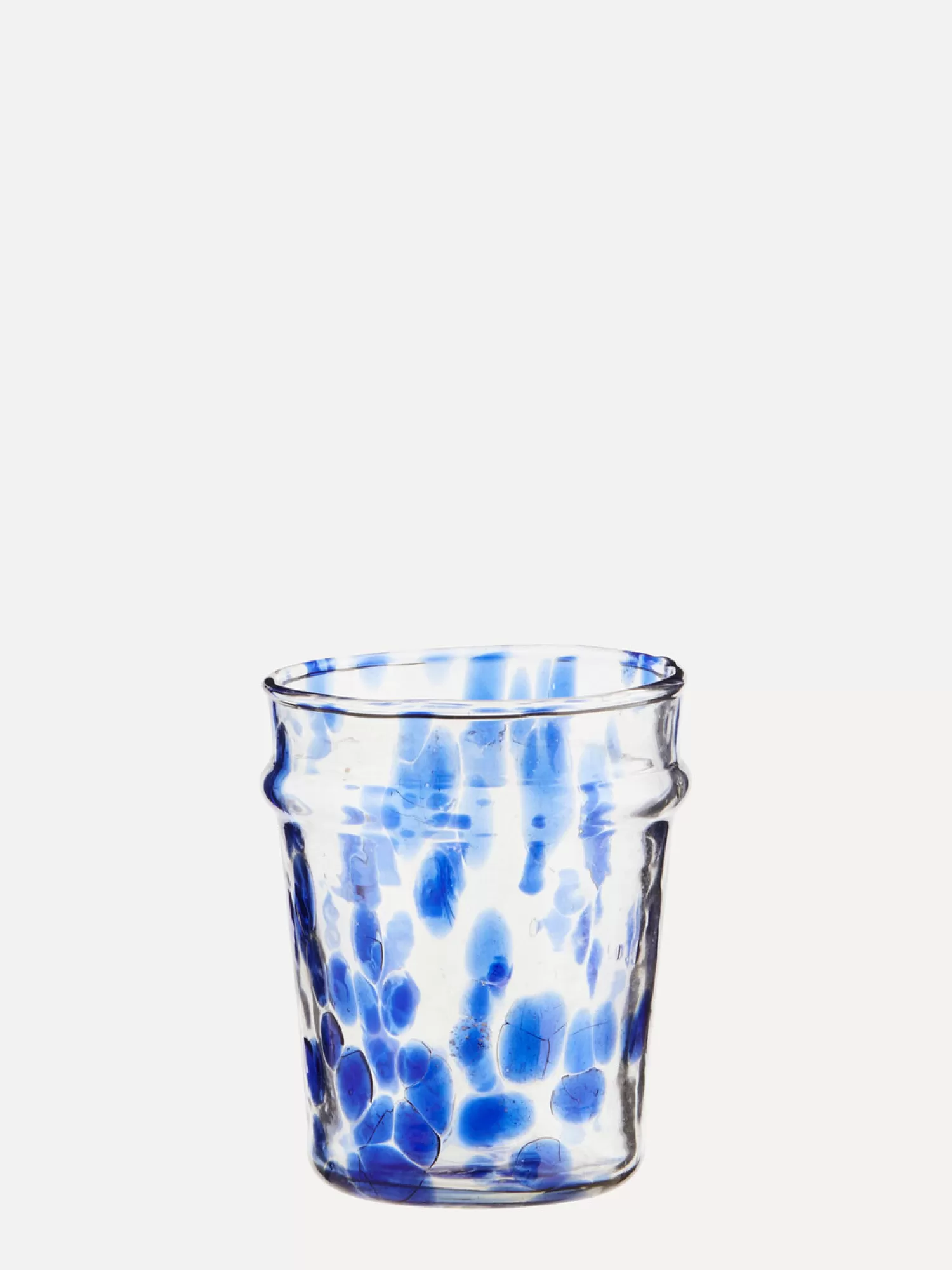 Outlet Madam Stoltz Drinkglas Clear Blue