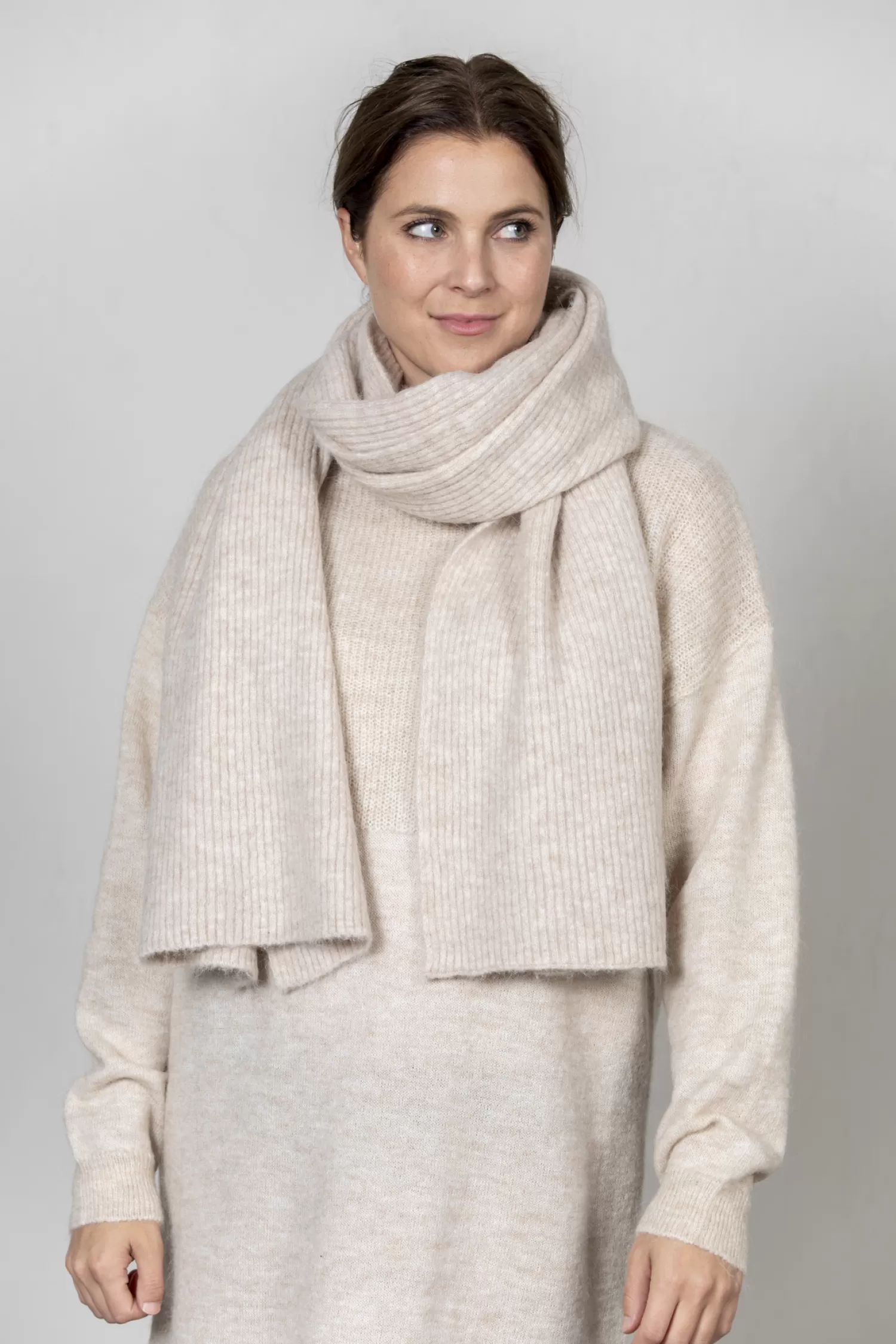 Fashion Selected Gebreide Sjaal Lulu Linna Birch