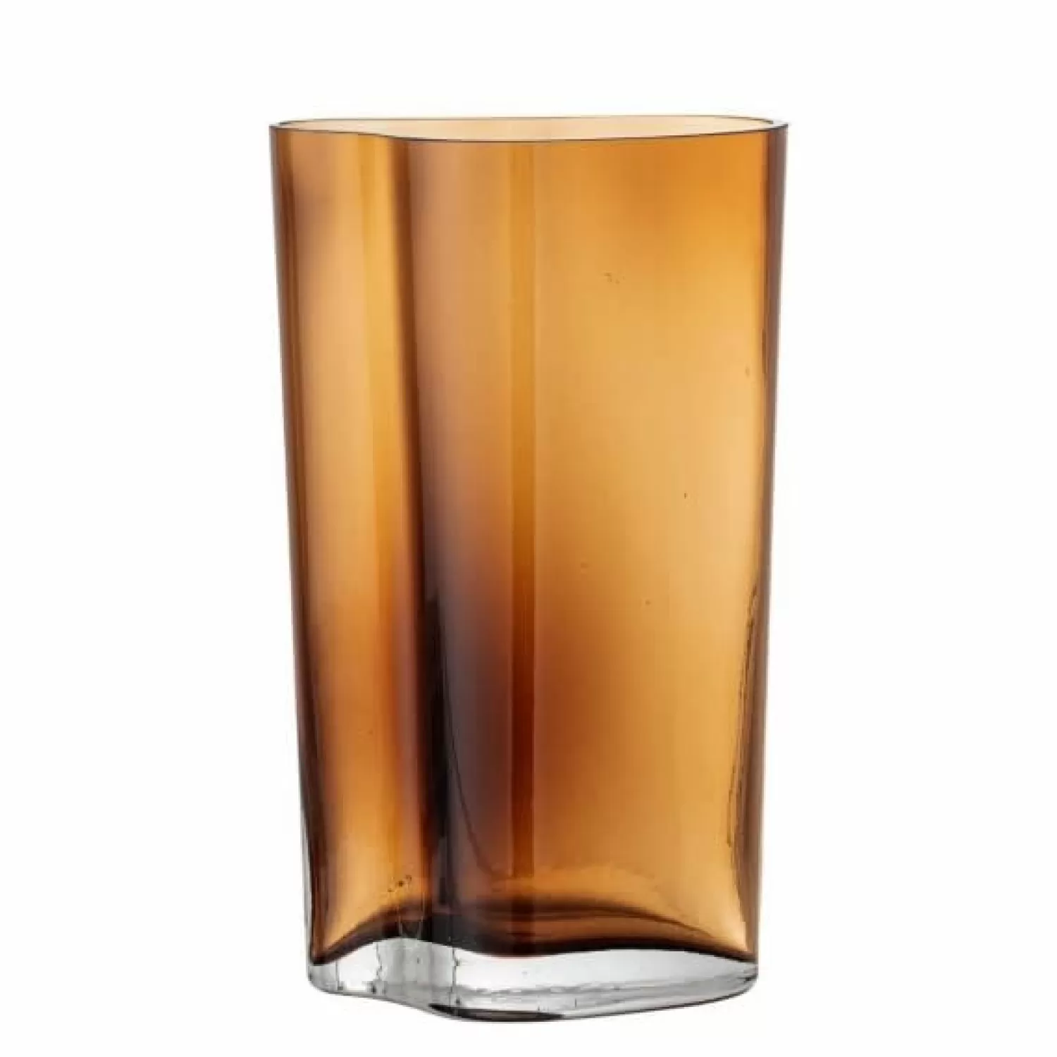 Store Bloomingville Glazen Vaas Benia Brown