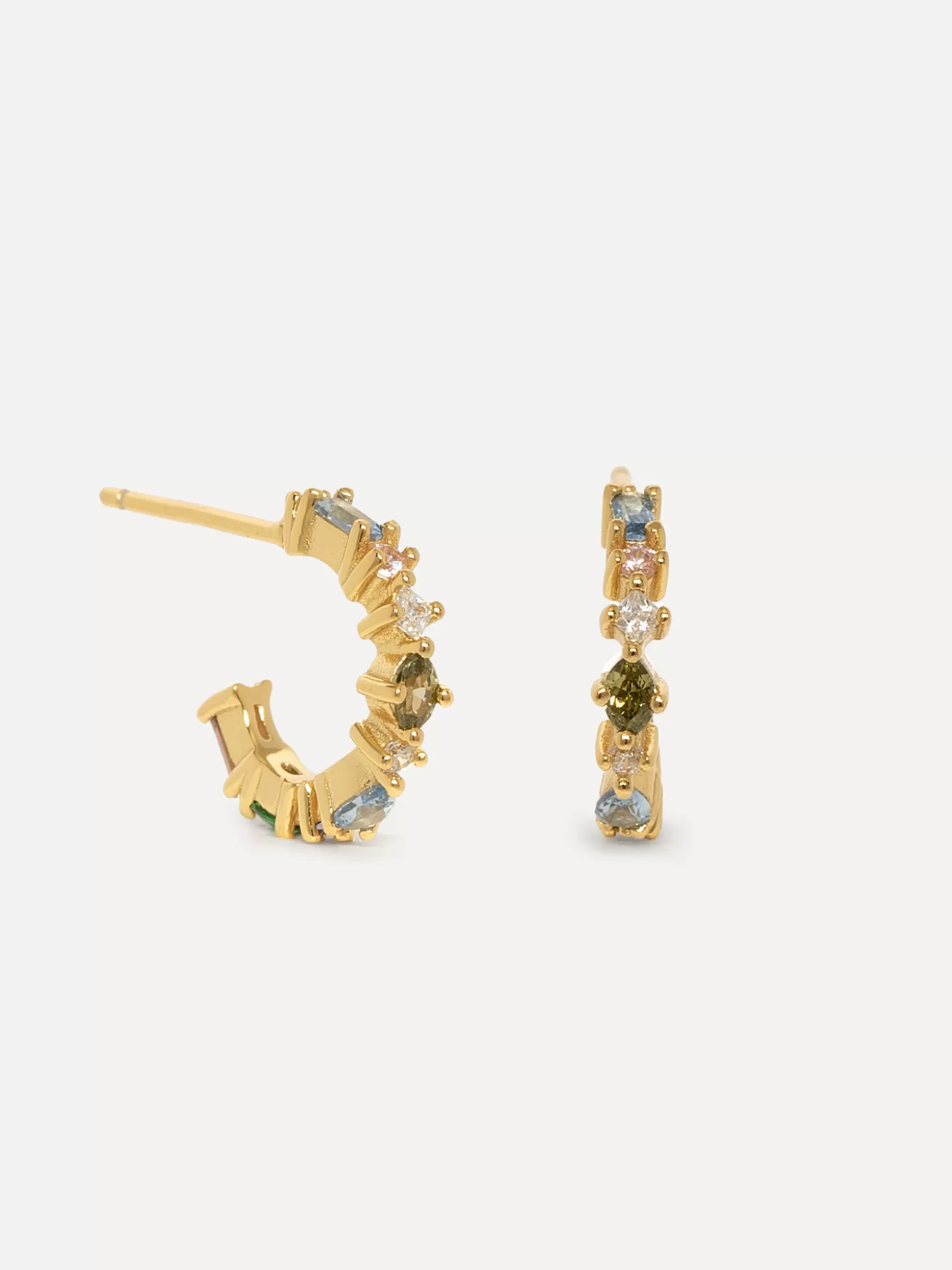 Discount Les Soeurs Oorbellen Set Cara Pastel Gold Zirkonia