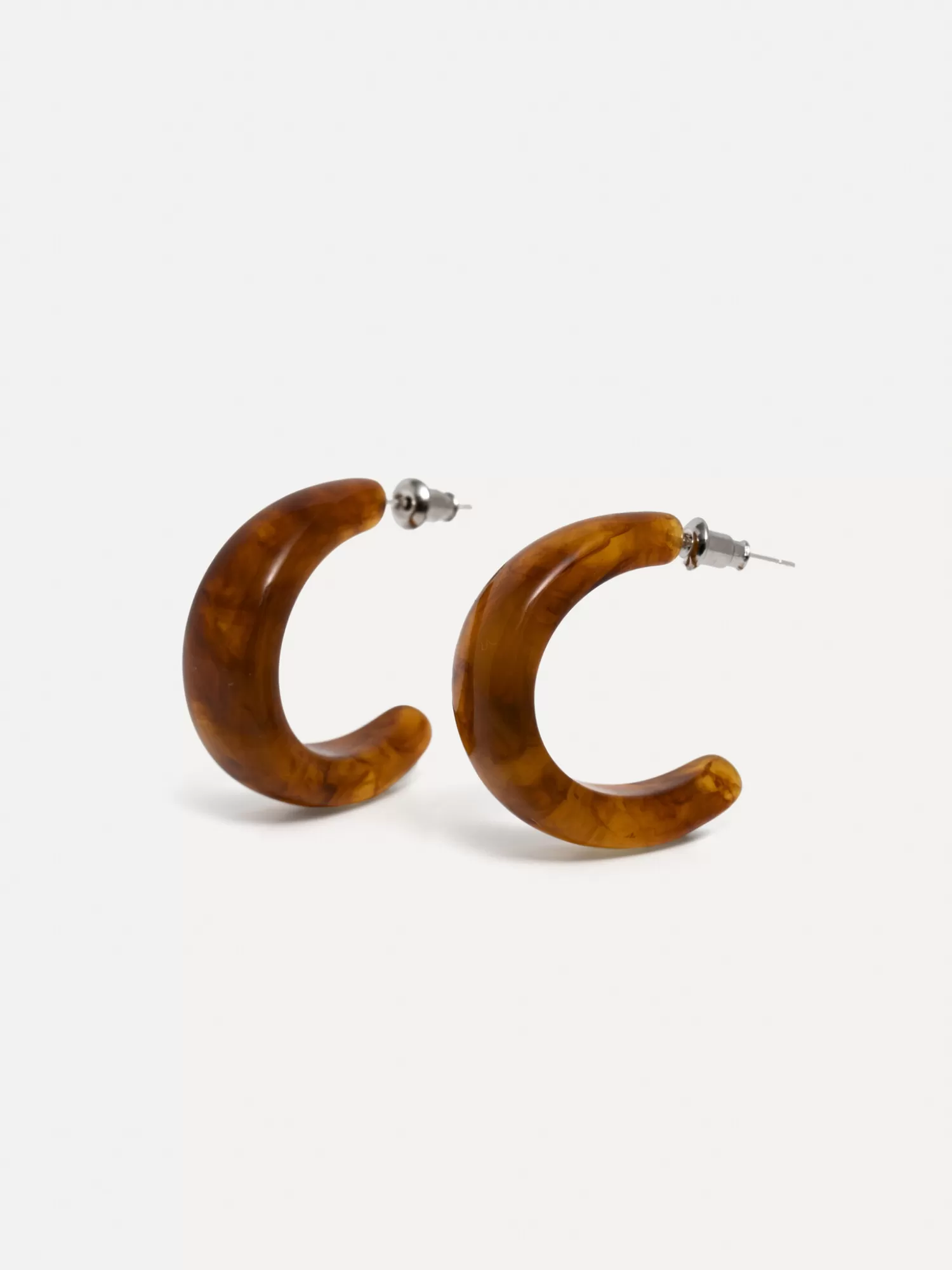 Discount Les Soeurs Resin Oorbellen Set Melly Brown