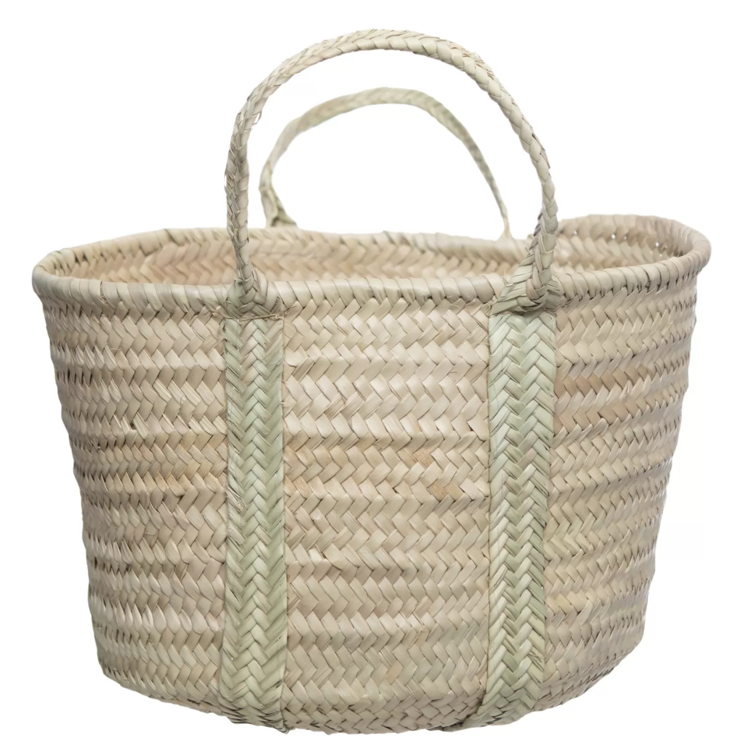 New Le Marais Rotan Bucket Bag Natural