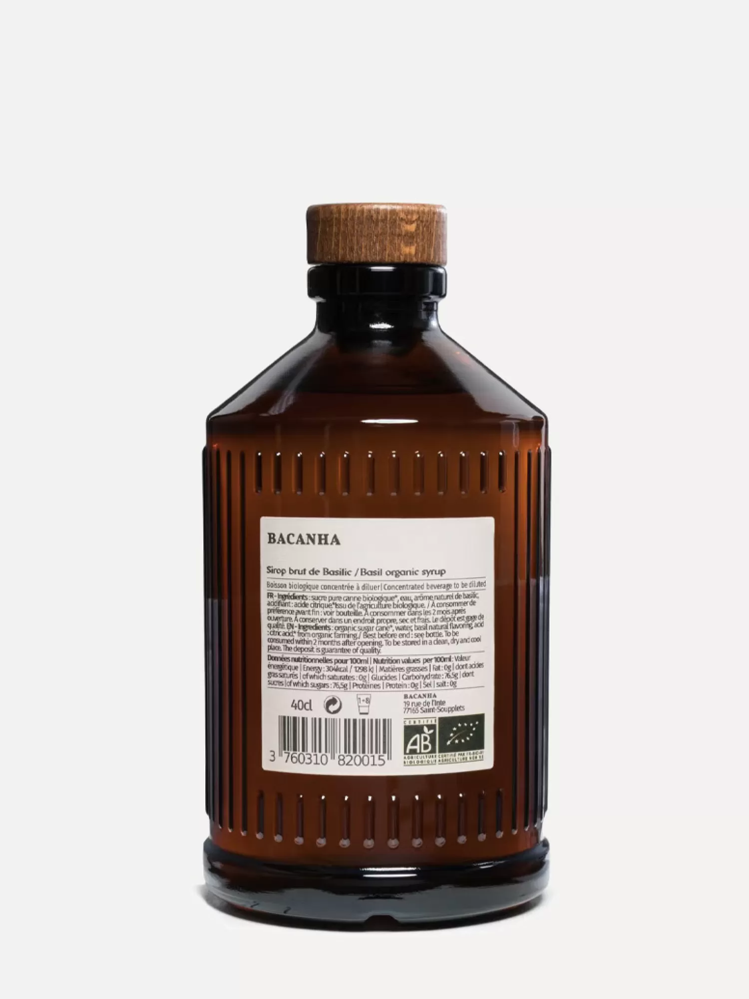 Sale Bacanha Siroop Brut De Basilic