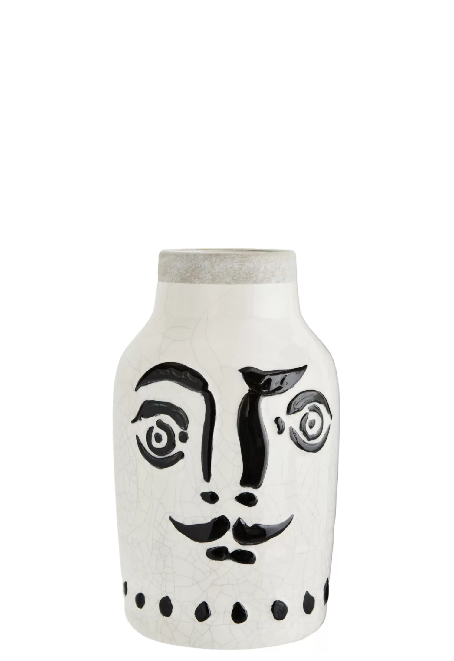 Store Madam Stoltz Terracotta Vaas Met Gezicht