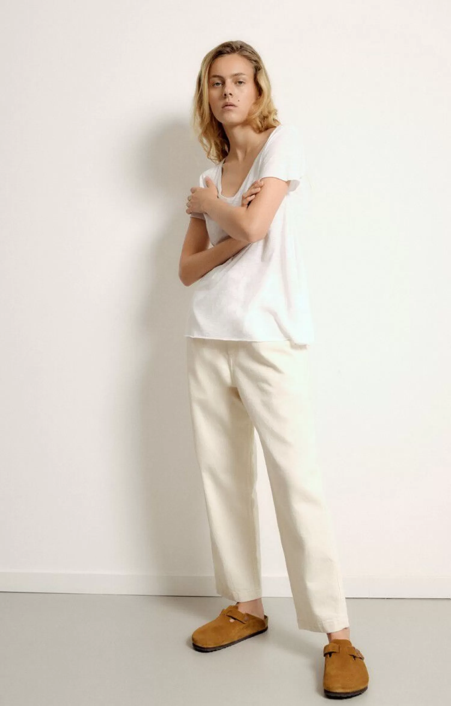 Store American Vintage T-Shirt Jacksonville Blanc