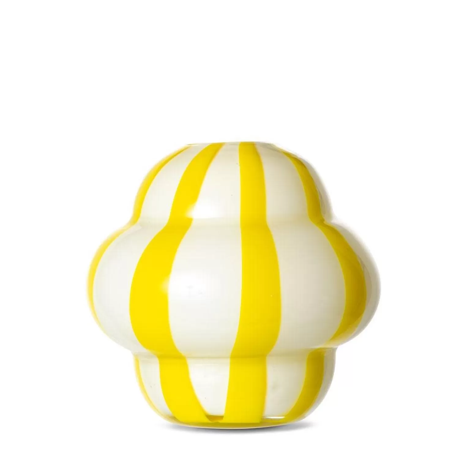 Store Gusta Vaas Curlie White/Yellow