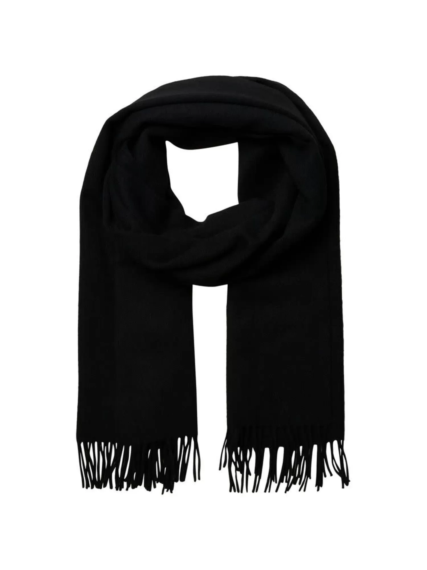 Outlet Selected Wollen Sjaal Time Black