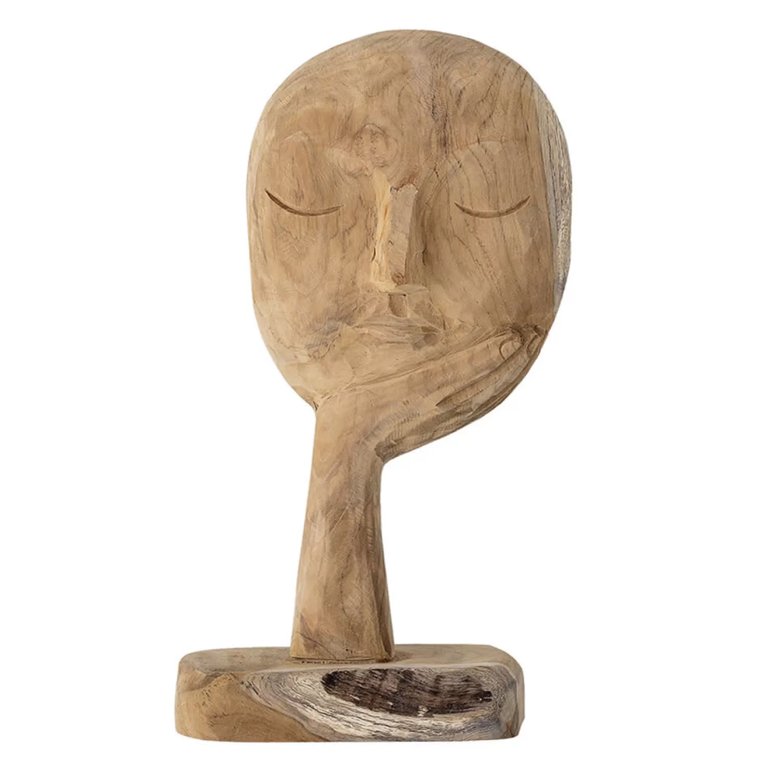 New Bloomingville Wood Head Sculpture