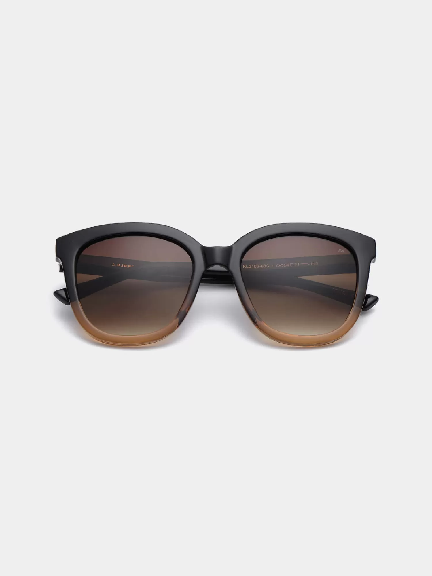 Discount A.Kjaerbede Zonnebril Billy Black/Brown Transparent