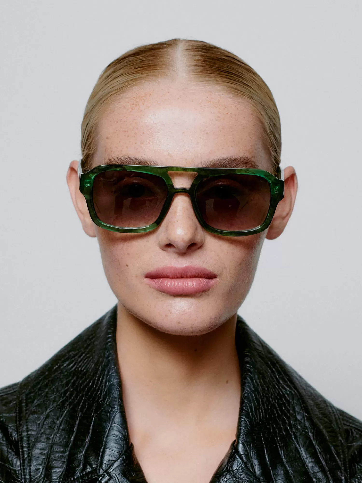Discount A.Kjaerbede Zonnebril Kaya Green Marble Transparent